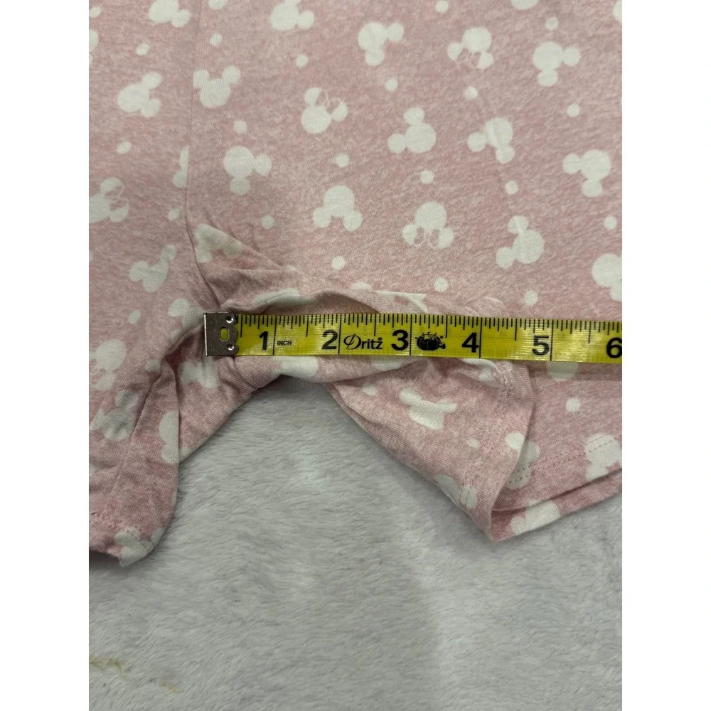 Disney Minnie Mouse Pajama Shorts Pink Polka Dot Sleep‎ Bottoms Womens Large - Picture 3 of 4